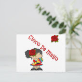 Cinco De Mayo Postkarte (Stehend Vorderseite)