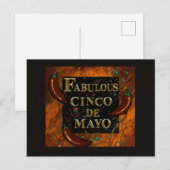 Cinco de Mayo  Postkarte (Vorne/Hinten)