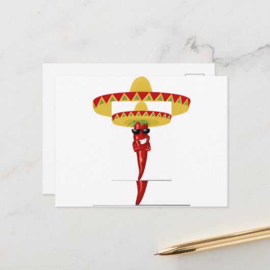 Cinco De Mayo! Postkarte (Vorderseite/Rückseite Beispiel)