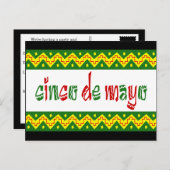 cinco de mayo postkarte (Vorne/Hinten)