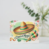 Cinco de Mayo Postkarte (Stehend Vorderseite)