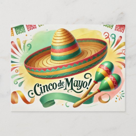Cinco de Mayo Postkarte (Vorderseite)