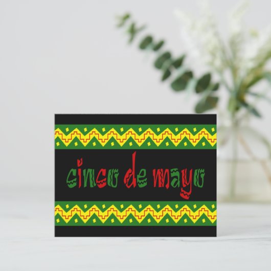 cinco de mayo postkarte (Stehend Vorderseite)