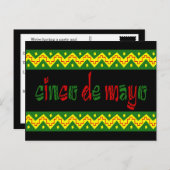 cinco de mayo postkarte (Vorne/Hinten)