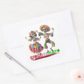 CINCO DE MAYO QUADRATISCHER AUFKLEBER (Umschlag)