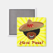 Cinco de Mayo - Que Pasa: Spanisch für Funky Fiest Magnet (Vorderseite/Rückseite)