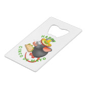 cinco de mayo rat geldbeutel flaschenöffner (Vorderseite Schrägansicht)