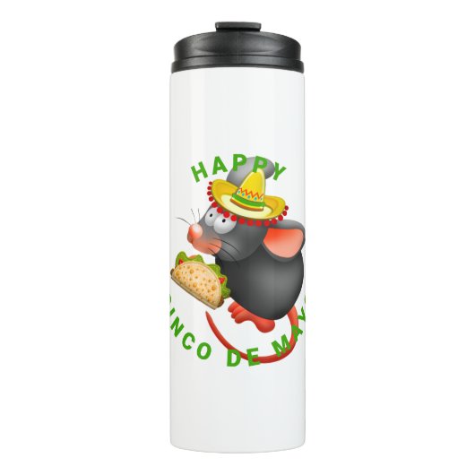 cinco de mayo rat thermosbecher (Vorderseite)