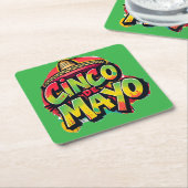 Cinco De Mayo Rechteckiger Pappuntersetzer (angewinkelt)