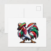 Cinco de Mayo Rooster Postkarte (Vorne/Hinten)