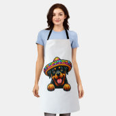 Cinco de Mayo Rottweiler Mexiko Feier Schürze (Getragen)