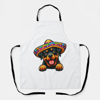 Cinco de Mayo Rottweiler Mexiko Feier Schürze