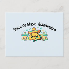 Cinco de Mayo Salsa Tacos Postkarte