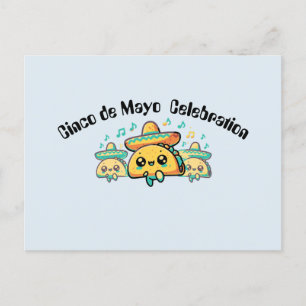 Cinco de Mayo Salsa Tacos Postkarte