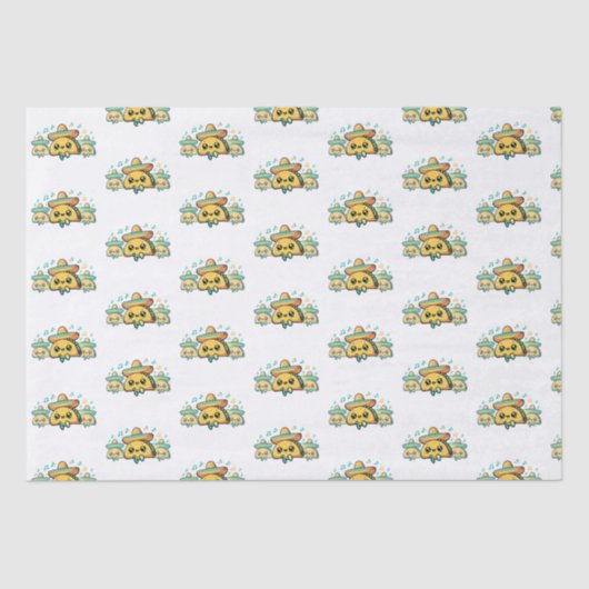 Cinco de Mayo Salsa Tacos Seidenpapier (Vorderseite)