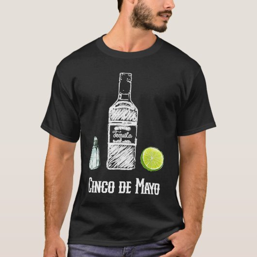 Cinco de Mayo Salt Tequila Lime Celebration Party T-Shirt (Vorderseite)