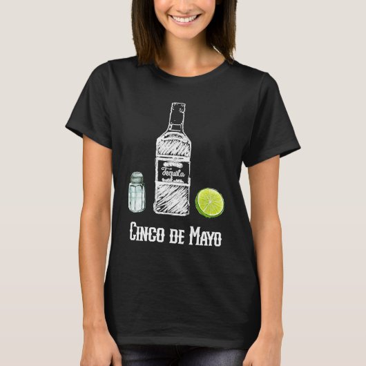 Cinco de Mayo Salt Tequila Lime Celebration Party T-Shirt (Vorderseite)