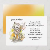 Cinco de Mayo Sänger-Einladung Einladung (Vorne/Hinten)