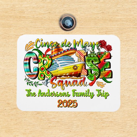 Cinco De Mayo Schifffahrt Shirt Individuelle Name Magnet