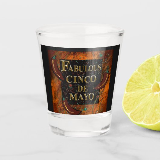 Cinco de Mayo Schnapsglas (Vorderseite)