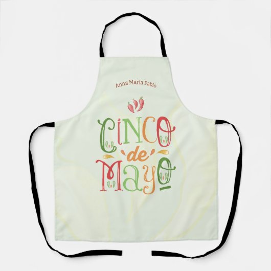 Cinco de Mayo Schürze (Vorderseite)