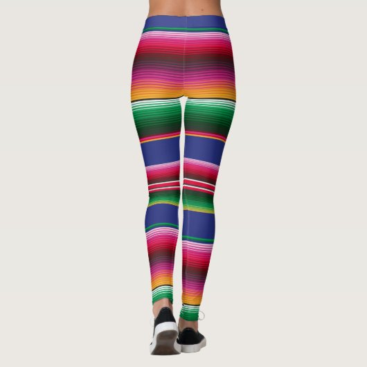 Cinco de Mayo Serape Blanket Leggings (Rückseite)