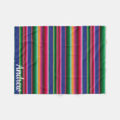 Cinco de Mayo Serape Lap Blanket für Rollstuhl Fleecedecke (Vorderseite (Horizontal))