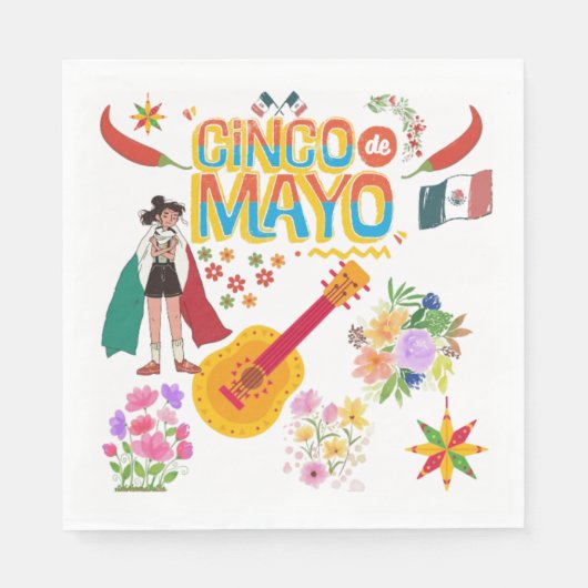 Cinco De Mayo Serviette (Vorderseite)