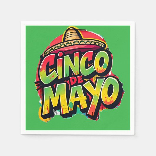 Cinco De Mayo Serviette (Vorderseite)
