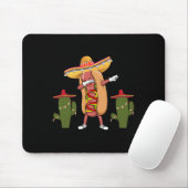 Cinco De Mayo Shirt Hot Dog Cactus Dancing Mousepad (Mit Mouse)