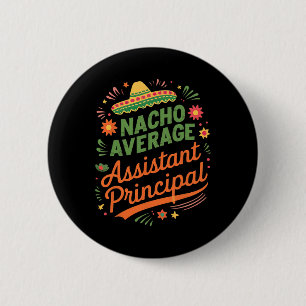 Cinco De Mayo-Shirt Lustig Nacho Durchschnittliche Button