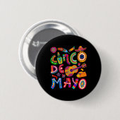 Cinco De Mayo-Shirts für Frauen Männer Kinder Mexi Button (Vorne & Hinten)