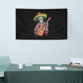 Cinco De Mayo Skeleton Skull Fiesta Guitar Banner (Messeveranstaltung)