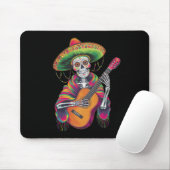 Cinco De Mayo Skeleton Skull Fiesta Guitar Mousepad (Mit Mouse)