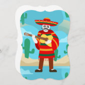 cinco de mayo skeletto einladung (Vorne/Hinten)
