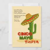 Cinco De Mayo Sombrero-Einladung Einladung (Vorderseite)