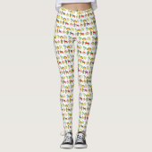 Cinco de Mayo Sombrero Pinata Cactus Fiesta Leggings (Vorderseite)