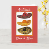 Cinco De Mayo Sombreros Karte (Gelbe Blume)