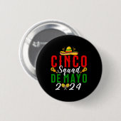 Cinco De Mayo-Squad-Fest Familien-Matching-Gruppe Button (Vorne & Hinten)