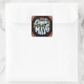 Cinco De Mayo Square Sticker (Tasche)