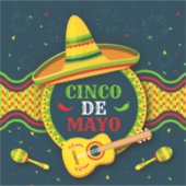 Cinco De Mayo Sticker (Vorderseite)