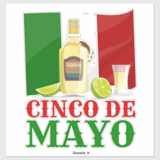 Cinco De Mayo Sticker (Blatt)