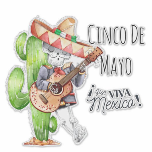 Cinco De Mayo Sticker (Vorderseite)