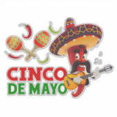 Cinco De Mayo Sticker (Vorderseite)