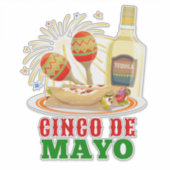 Cinco De Mayo Sticker (Vorderseite)