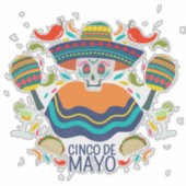 Cinco De Mayo Sticker (Vorderseite)