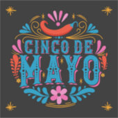 Cinco De Mayo Sticker (Vorderseite)