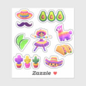 Cinco de Mayo Sticker Set (Blatt)