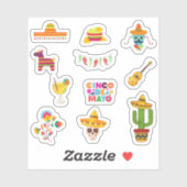 Cinco de Mayo Stickers Aufkleber (Blatt)