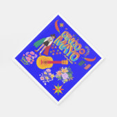 Cinco De Mayo strahlend blau Serviette (Ecke)
